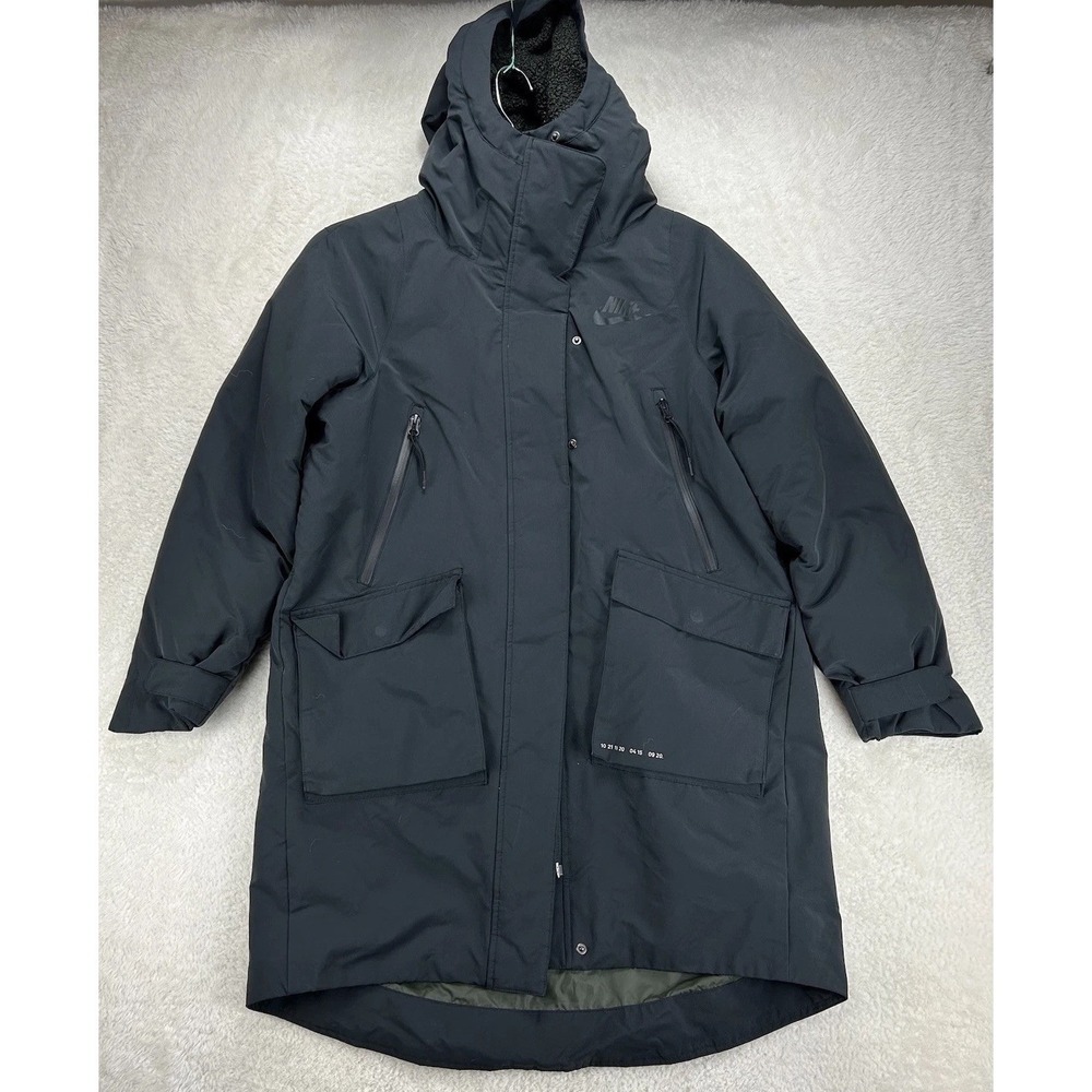 Nike Sportswear Tech Pack Down-Fill Parka Womens XS BLACK 939493 010 Winter Wear
